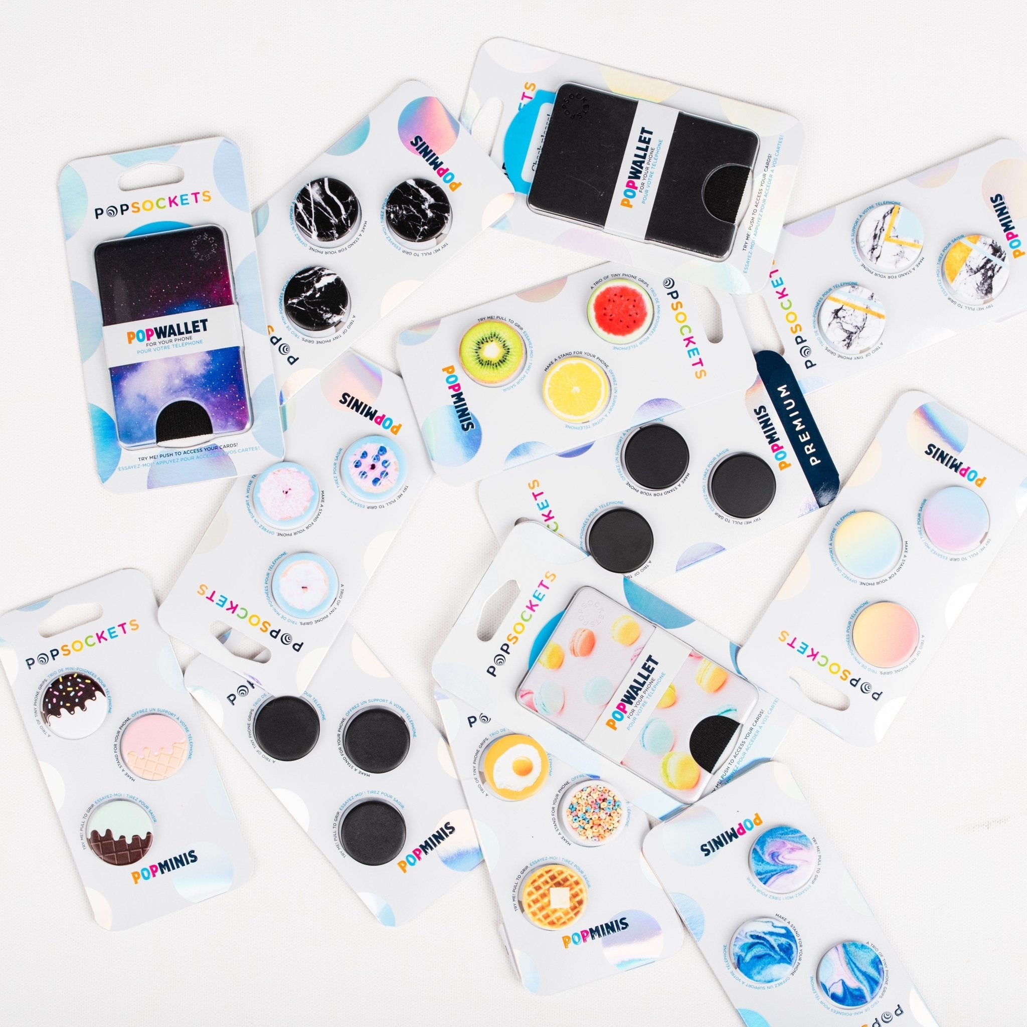 PopSockets | Lush Fashion Lounge women's clothing boutique in Oklahoma City: cute PopSocket designs, trendy new PopSockets, best boutiques in OKC, iPhone accessories in OKC, cute phone accessories OKC. Photo of PopSockets on a white board