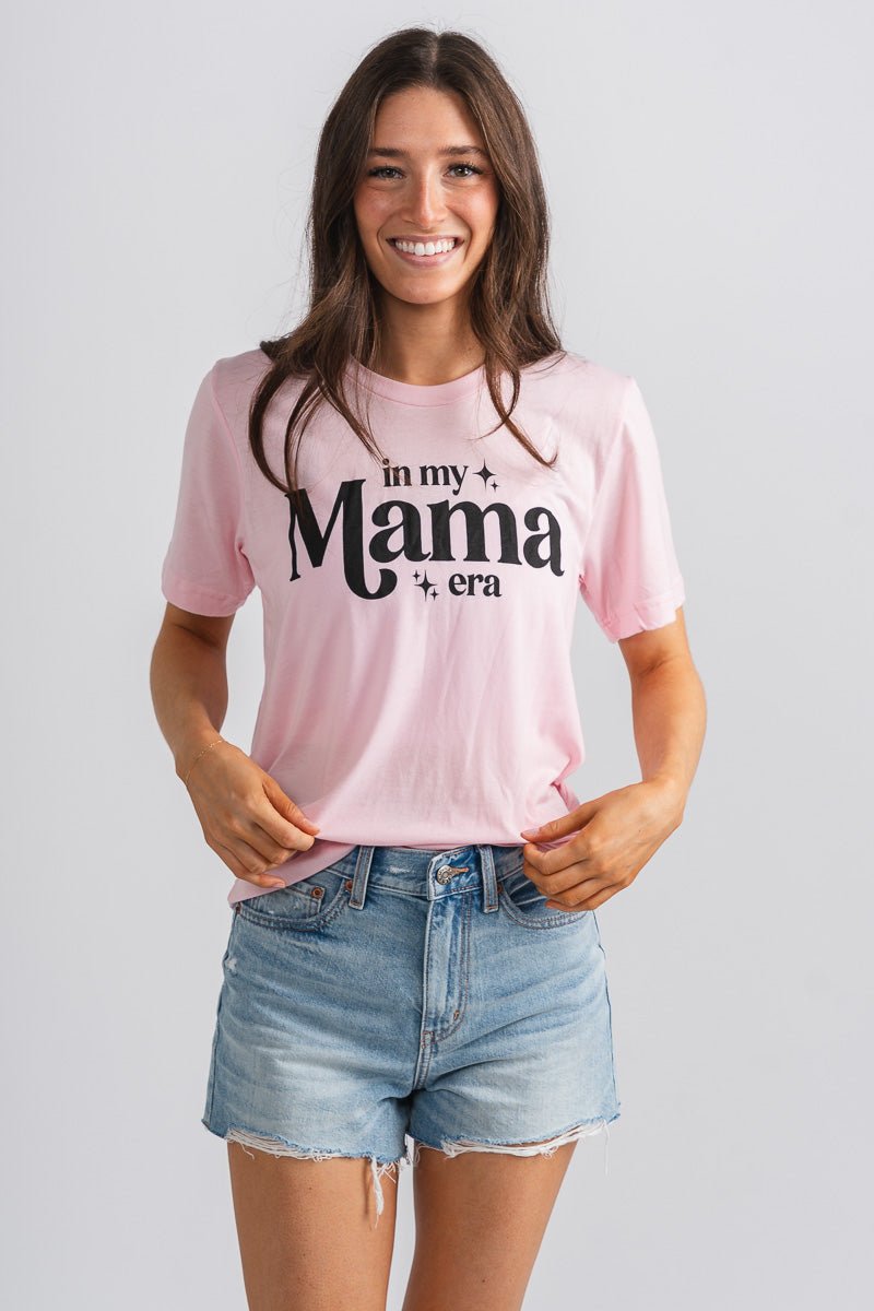 In my mama era t-shirt pink - Stylish T-shirts - Trendy Gifts for Mom at Lush Fashion Lounge in Oklahoma