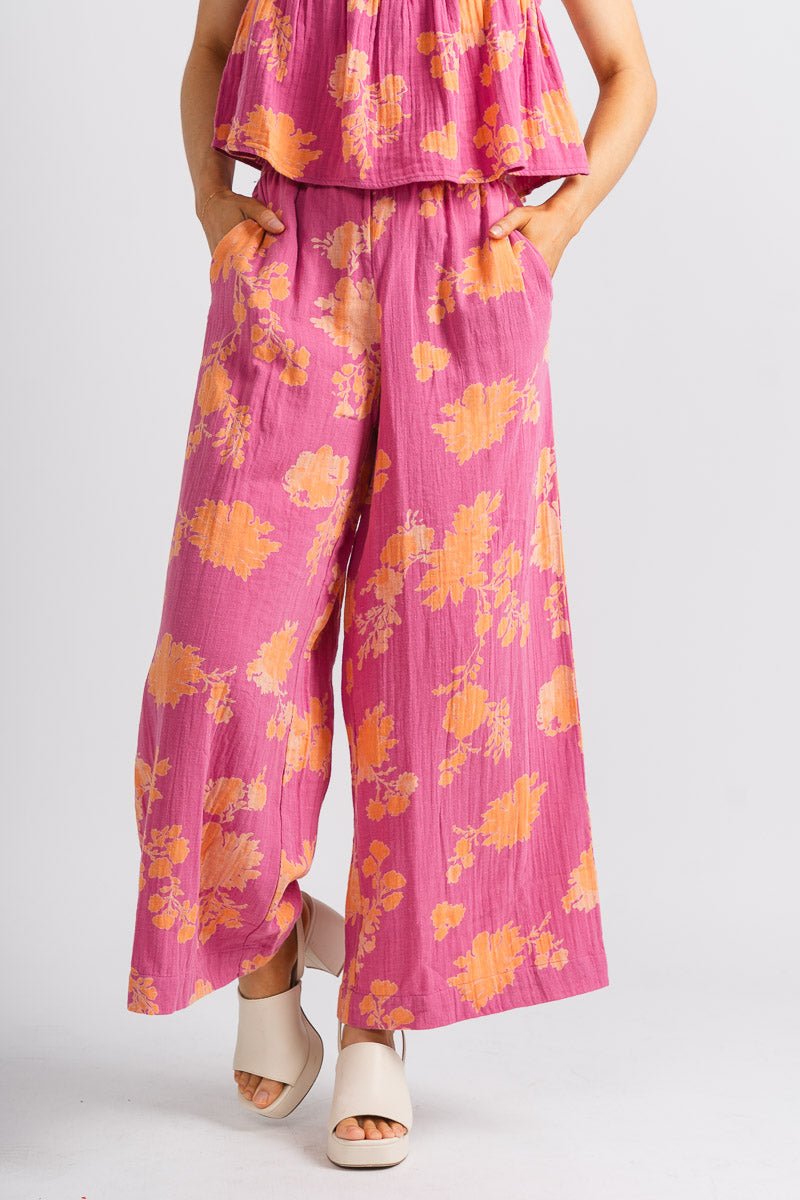 Z Supply Monte sunshine pants raspberry sorbet - Z Supply Pants - Z Supply Tops, Dresses, Tanks, Tees, Cardigans, Joggers and Loungewear at Lush Fashion Lounge