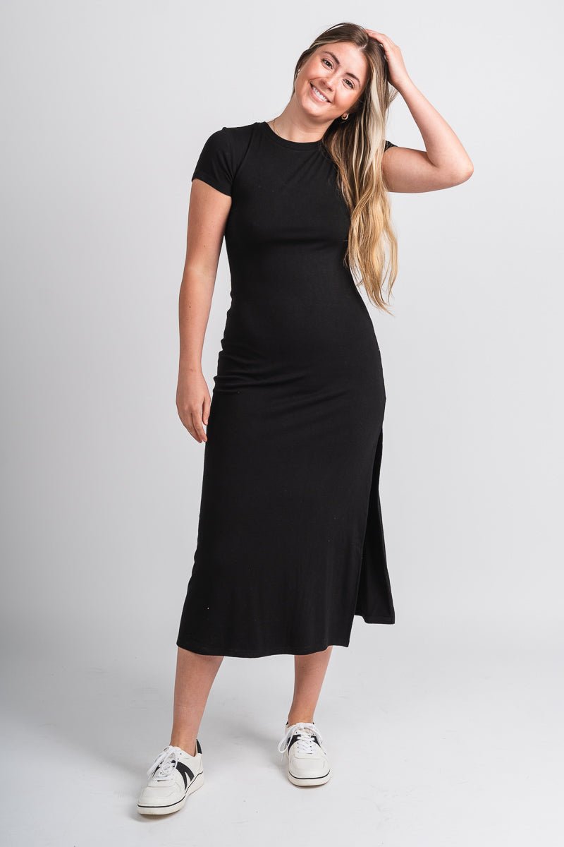 Kendall maxi dress black - Trendy Dress - Fashion Dresses at Lush Fashion Lounge Boutique in Oklahoma City