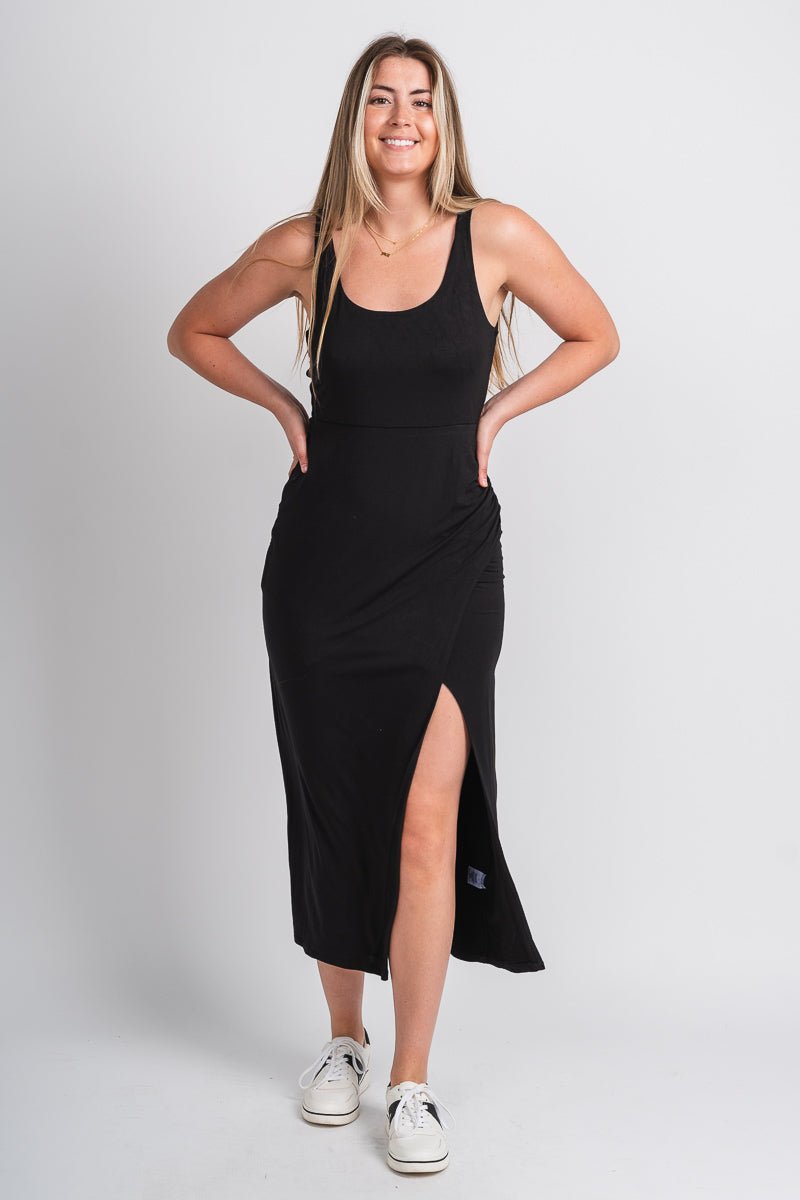 Z Supply Melbourne maxi dress black - Z Supply Dress - Z Supply Tops, Dresses, Tanks, Tees, Cardigans, Joggers and Loungewear at Lush Fashion Lounge