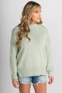 Oversized sweater pistachio – Stylish Sweaters | Boutique Sweaters at Lush Fashion Lounge Boutique in Oklahoma City