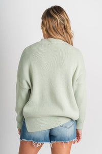 Oversized sweater pistachio – Unique Sweaters | Lounging Sweaters and Womens Fashion Sweaters at Lush Fashion Lounge Boutique in Oklahoma City