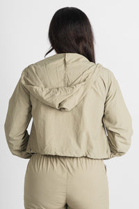 Zip up windbreaker light olive - Adorable jacket - Stylish Comfortable Outfits at Lush Fashion Lounge Boutique in OKC