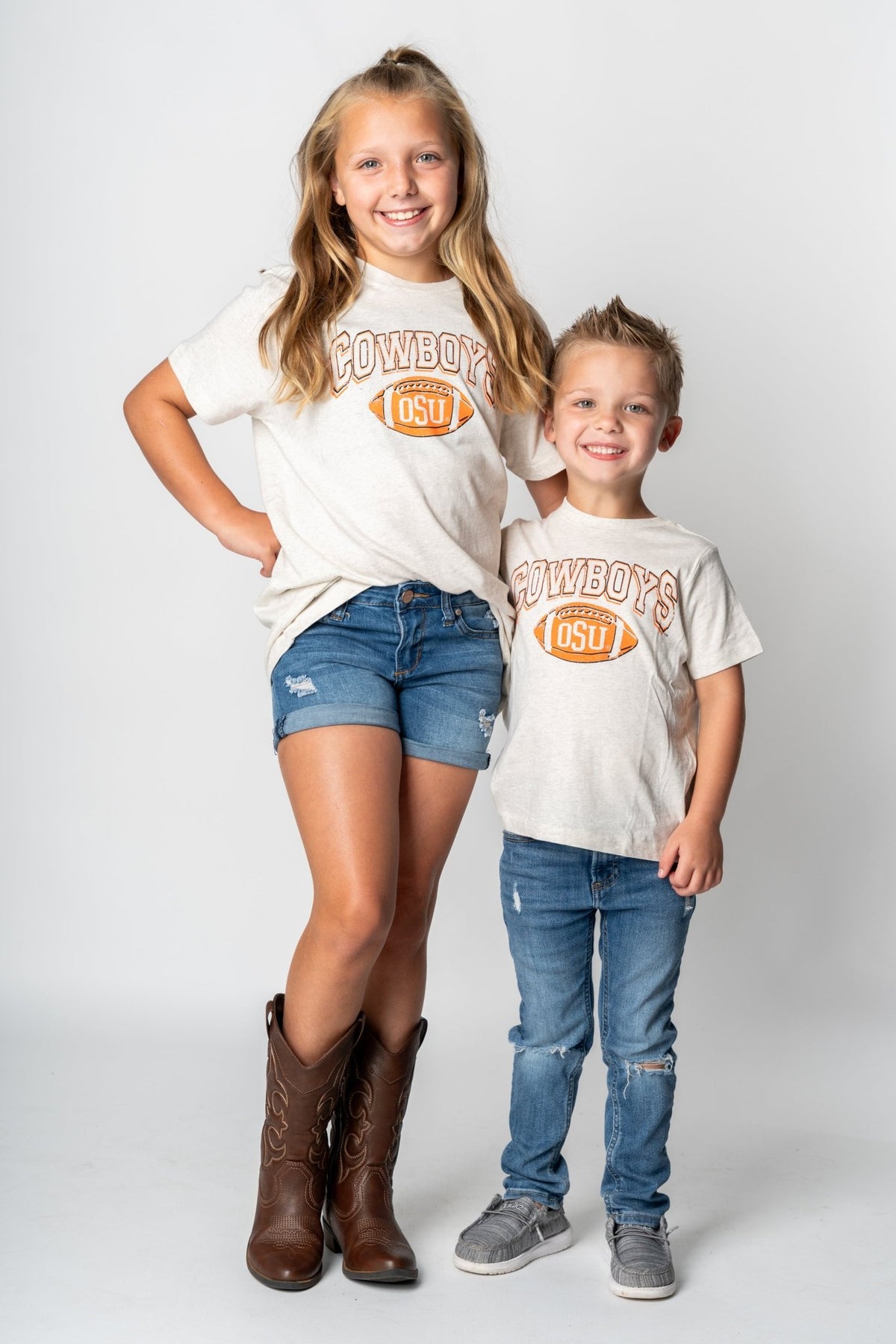 OSU Kids OSU Wonka football t-shirt off white T-shirts | Lush Fashion Lounge Trendy Oklahoma State Cowboys Apparel & Cute Gameday T-Shirts