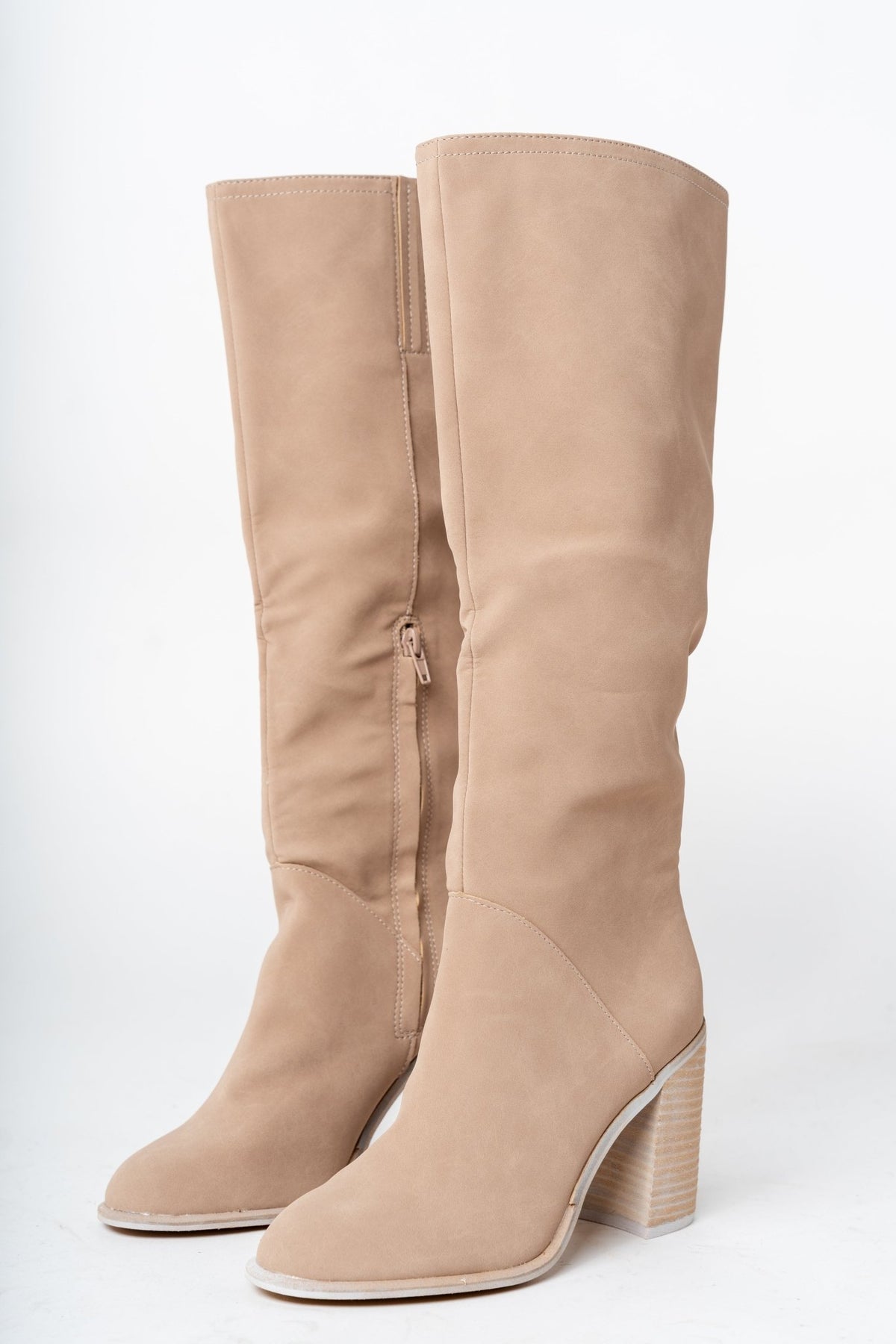 Shiloh knee high boot cedar wood - Cute shoes - Trendy Shoes at Lush Fashion Lounge Boutique in Oklahoma City