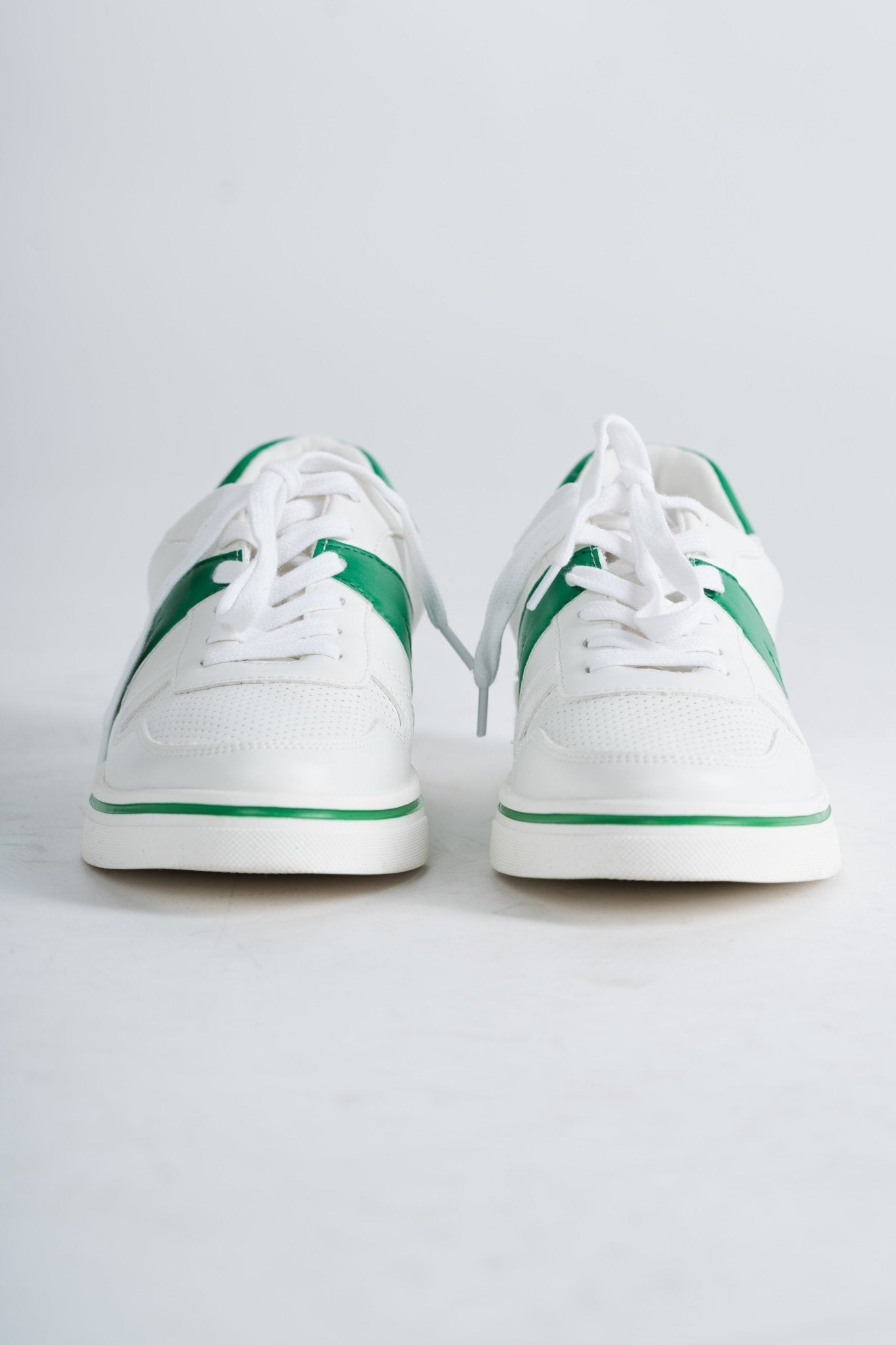Alta color block sneaker white/green - Trendy St. Patrick's T-Shirts at Lush Fashion Lounge Boutique in Oklahoma City