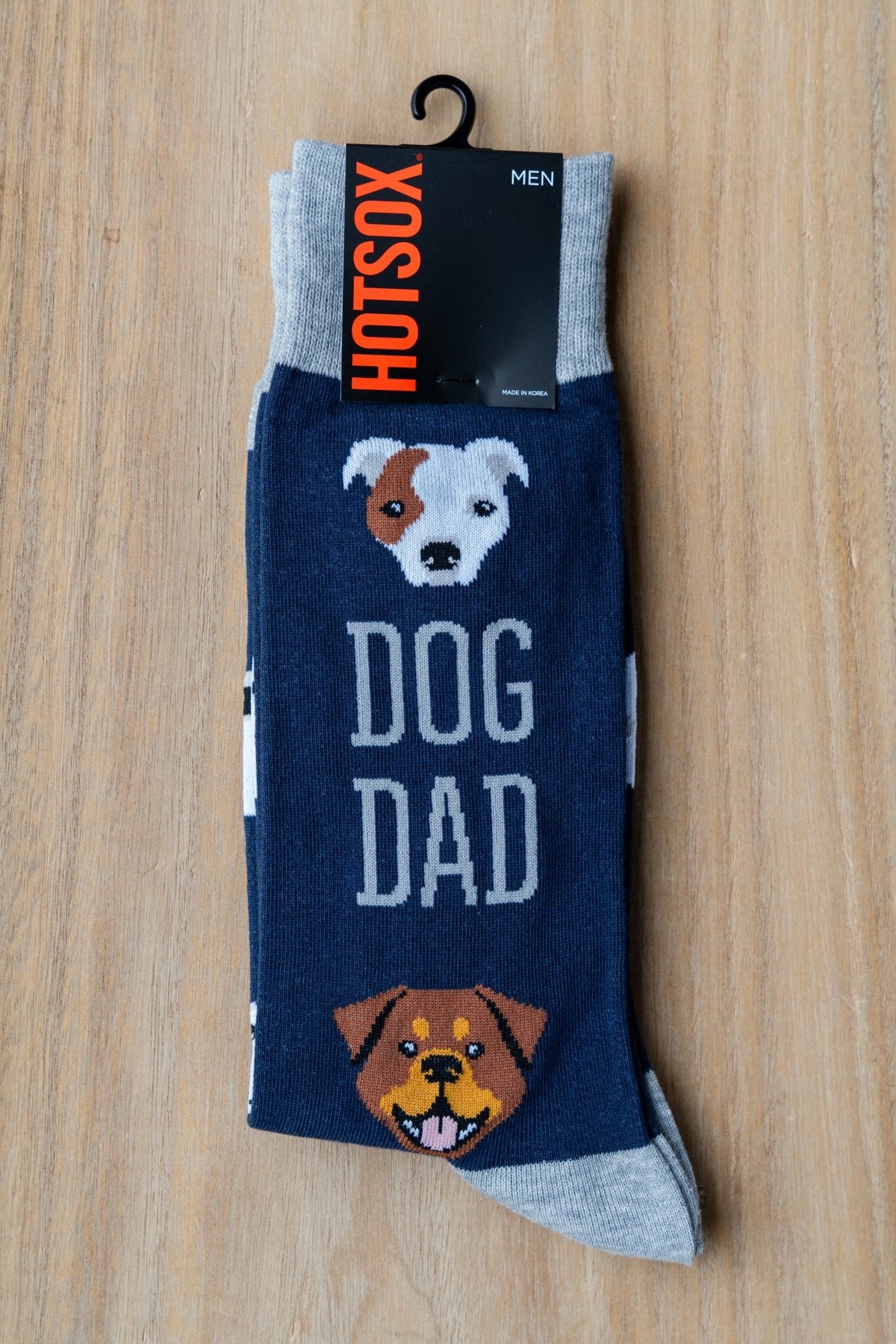 HotSox dog dad socks navy - Trendy Socks at Lush Fashion Lounge Boutique in Oklahoma City