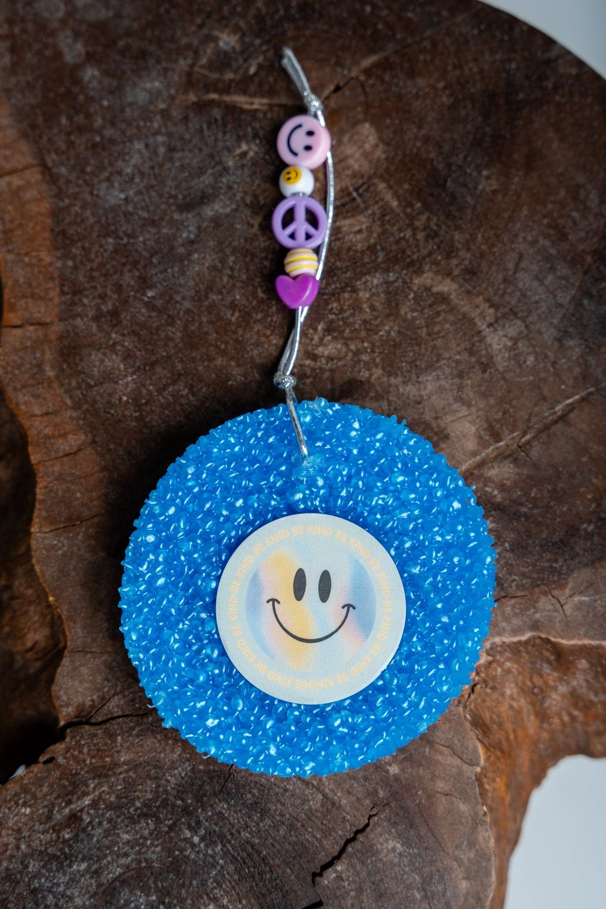 Be kind smiley beaded blue freshie urban cowboy - Trendy Candles and Scents at Lush Fashion Lounge Boutique in Oklahoma City