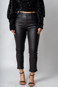 Daze daily drive high rise faux leather pants - Trendy New Year's Eve Dresses, Skirts, Kimonos and Sequins at Lush Fashion Lounge Boutique in Oklahoma City