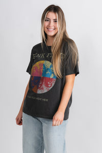 DayDreamer Pink Floyd wish you were here t-shirt pigment black - Stylish Band T-Shirts and Sweatshirts at Lush Fashion Lounge Boutique in Oklahoma City