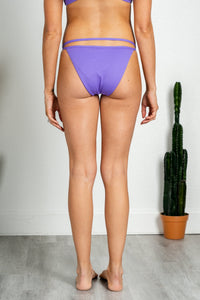 Strappy cheeky swim bottom purple - Cute Swimsuit - Affordable Swimsuits at Lush Fashion Lounge Boutique in Oklahoma City