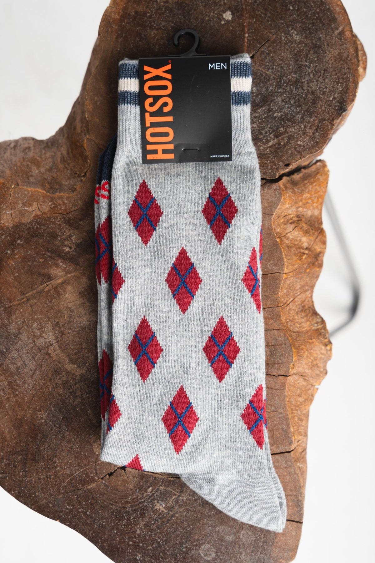 HotSox argyle men's socks - Trendy Socks at Lush Fashion Lounge Boutique in Oklahoma City