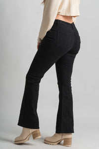 High waist flare jeans black | Lush Fashion Lounge: boutique women's jeans, fashion jeans for women, affordable fashion jeans, cute boutique jeans