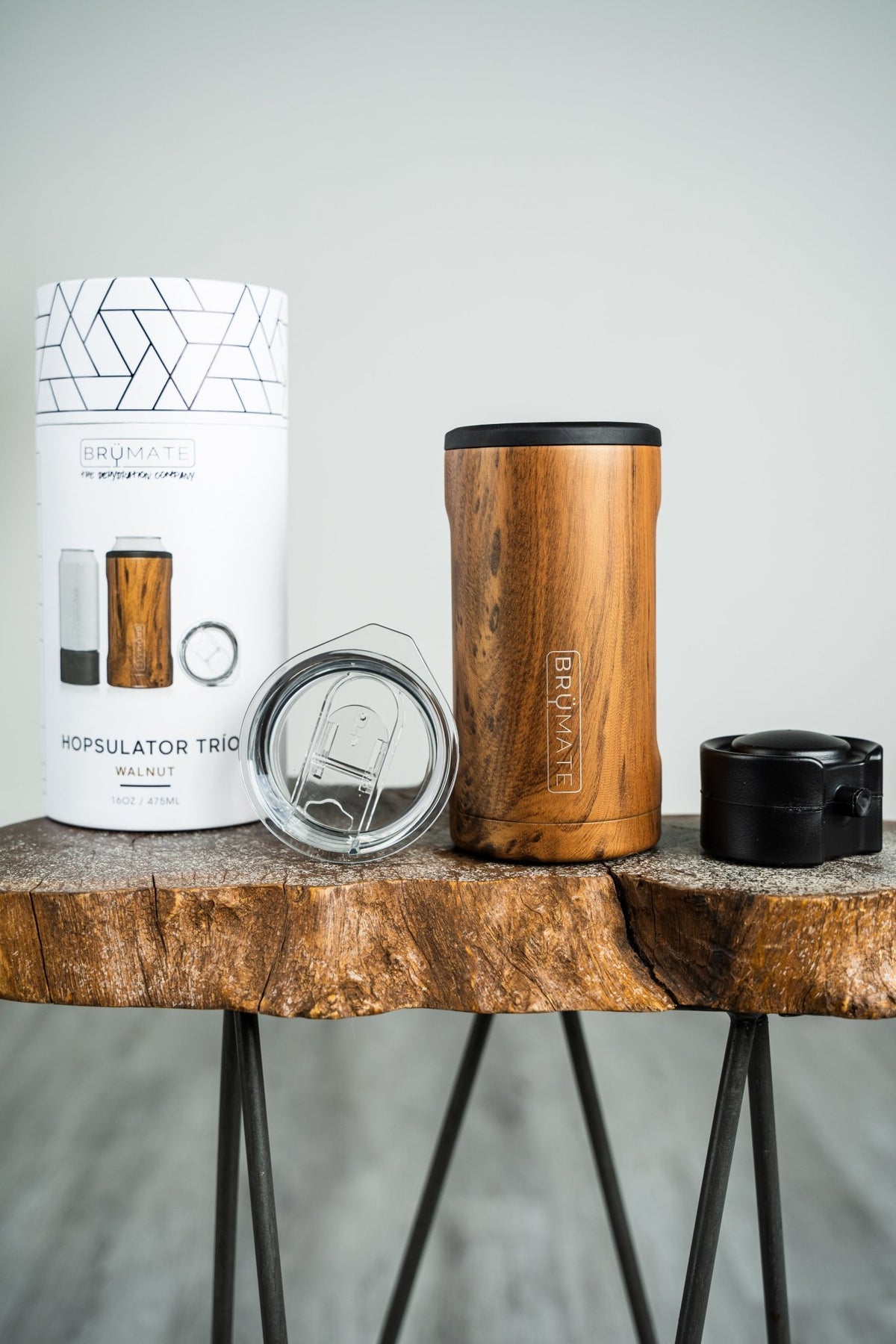 BruMate hopsulator trio 3 in 1 walnut - BruMate Drinkware, Tumblers and Insulated Can Coolers at Lush Fashion Lounge Trendy Boutique in Oklahoma City