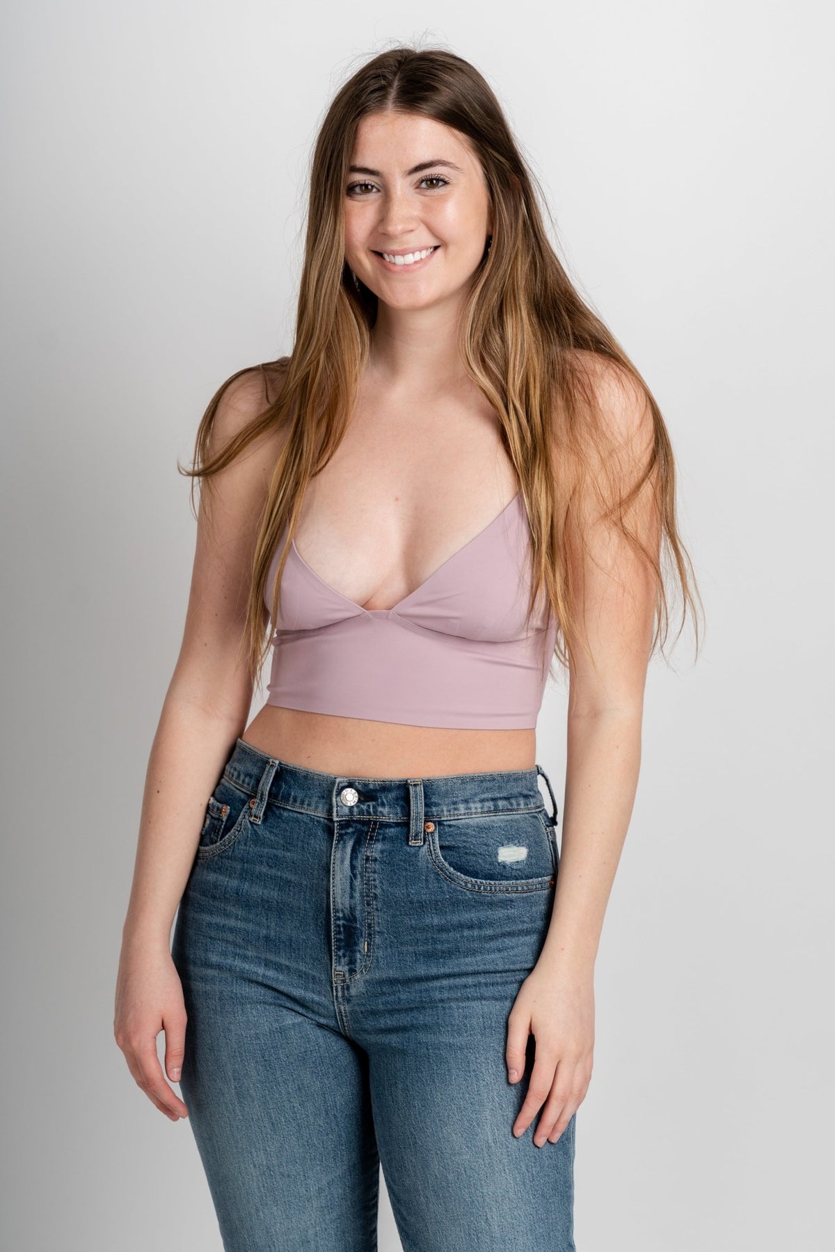 Triangle bralette lilac - Cute Bralette - Trendy Bras and Bralettes at Lush Fashion Lounge Boutique in Oklahoma City