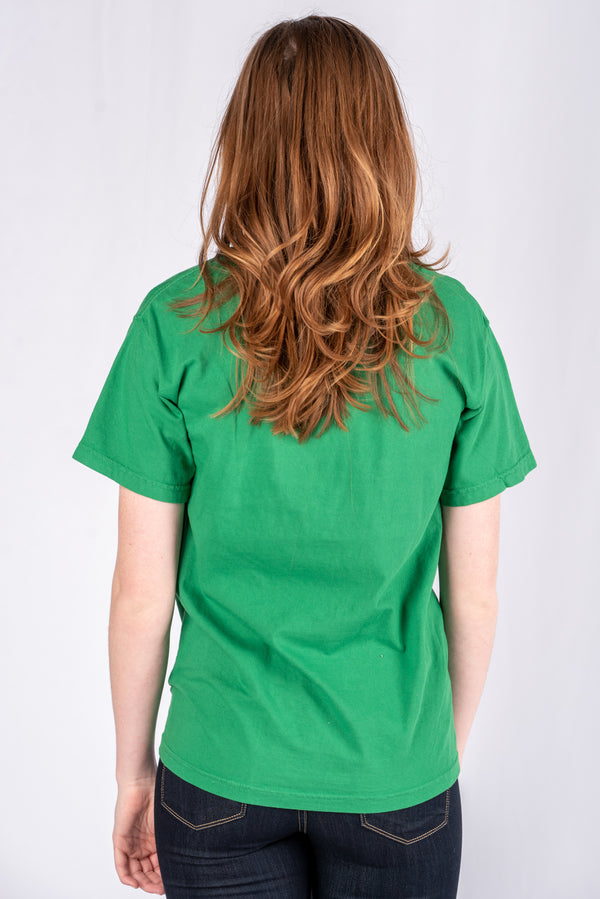 Cleveland Women's Light Green Floral Comfort Colors Unisex Short Sleeve T- Shirt