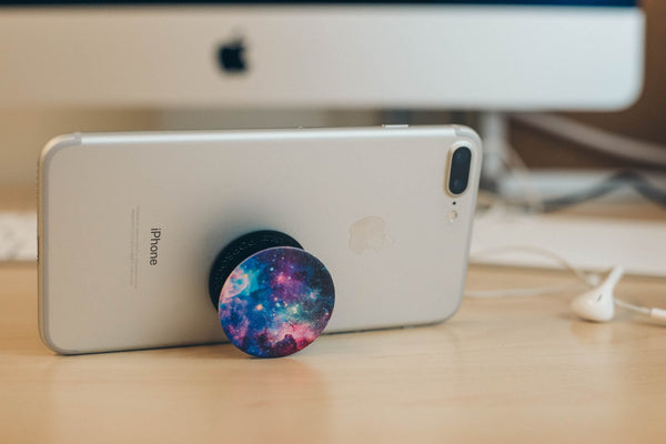 PopSockets phone grip blue nebula