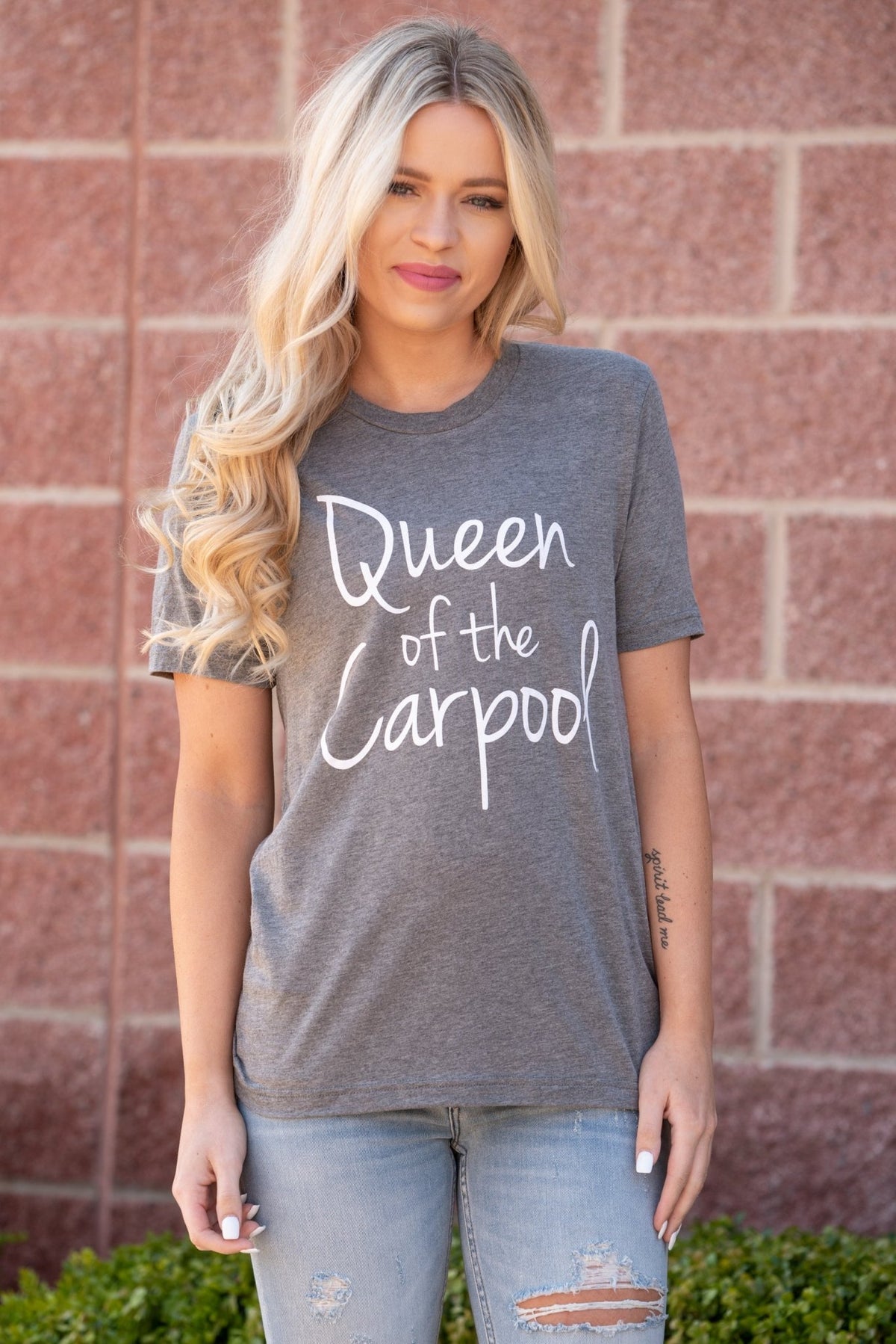 Carpool unisex short sleeve t-shirt grey - Stylish T-shirts - Trendy Graphic T-Shirts and Tank Tops at Lush Fashion Lounge Boutique in Oklahoma City