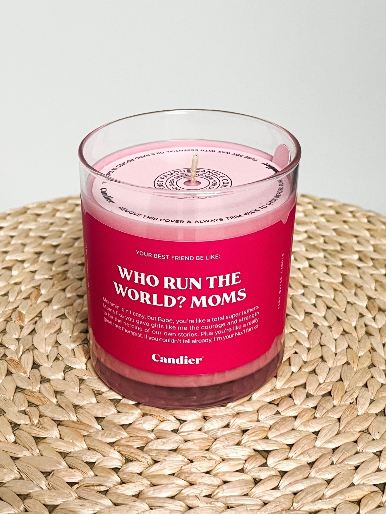 Who runs the world Moms candle 9 oz - Cute candle - Cute Mom Gift Ideas at Lush Fashion Lounge in Oklahoma