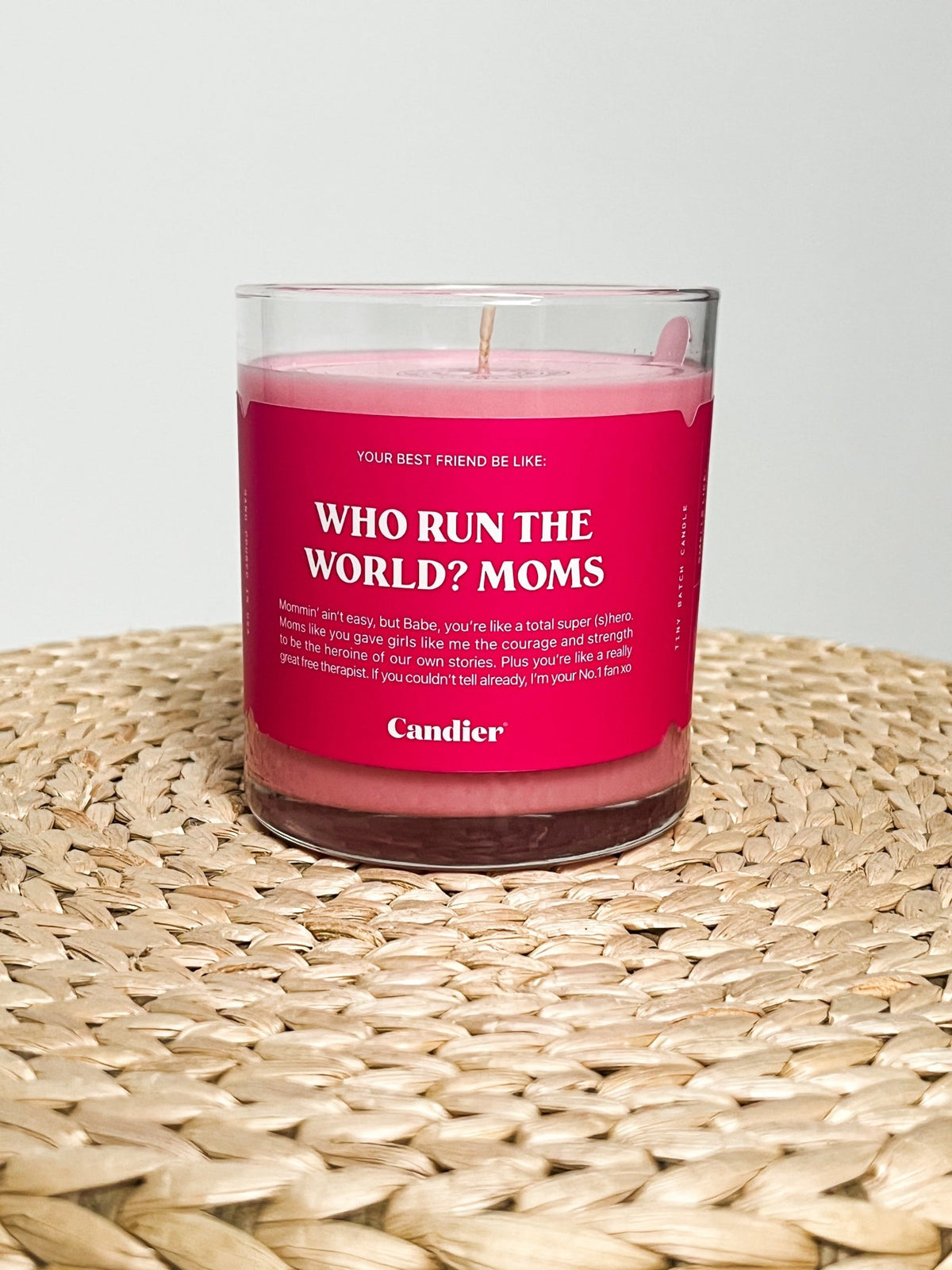 Who runs the world Moms candle 9 oz - Stylish candle - Trendy Gifts for Mom at Lush Fashion Lounge in Oklahoma