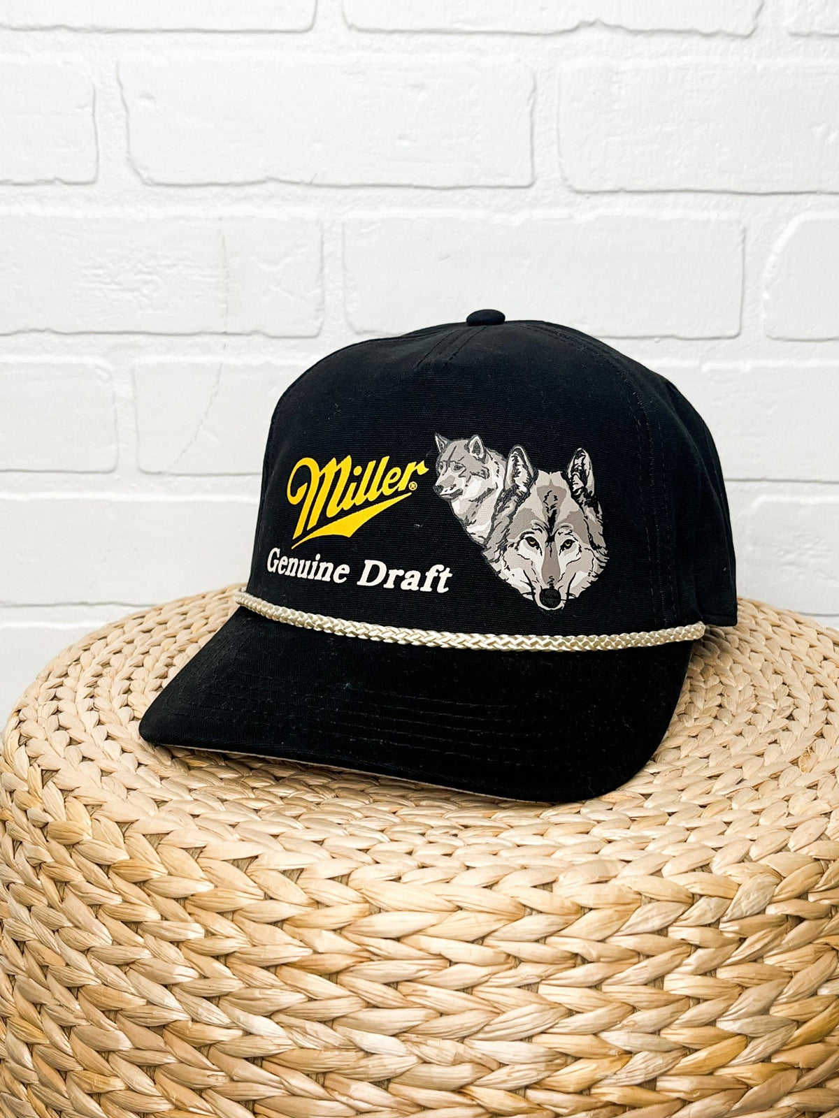 Miller genuine draft canvas hat black - Trendy Gifts at Lush Fashion Lounge Boutique in Oklahoma City