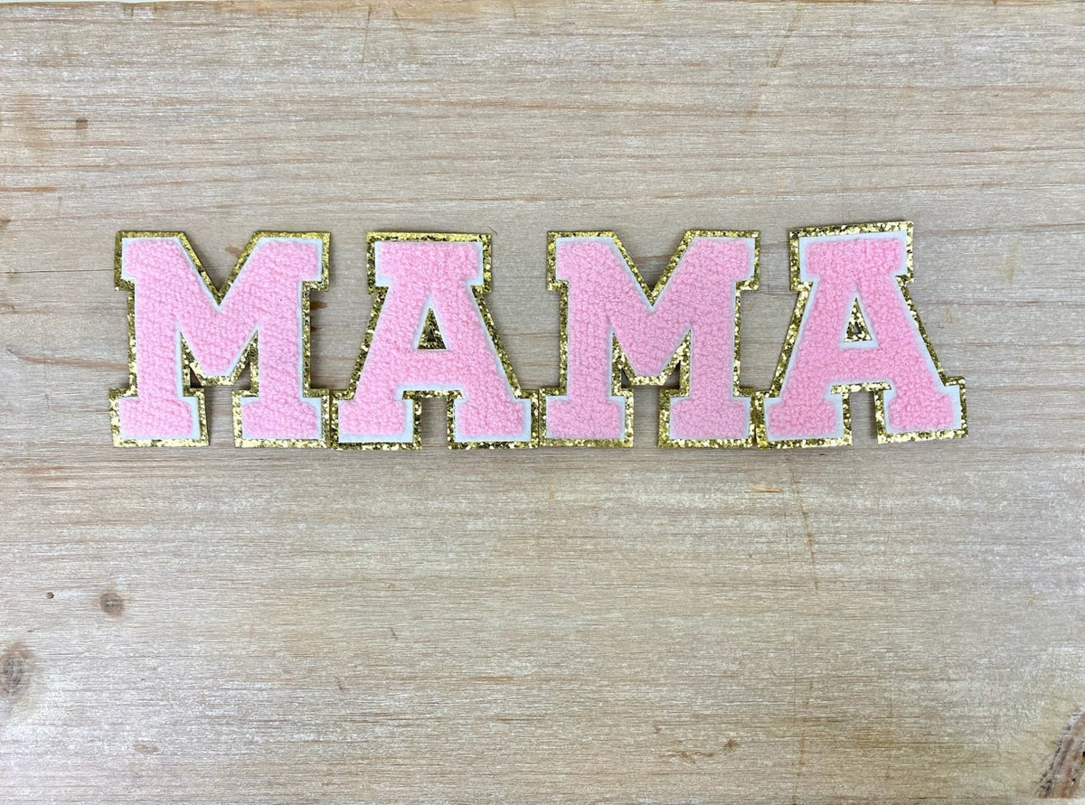 MAMA iron on chenille patch letters - Stylish - Trendy Gifts for Mom at Lush Fashion Lounge in Oklahoma