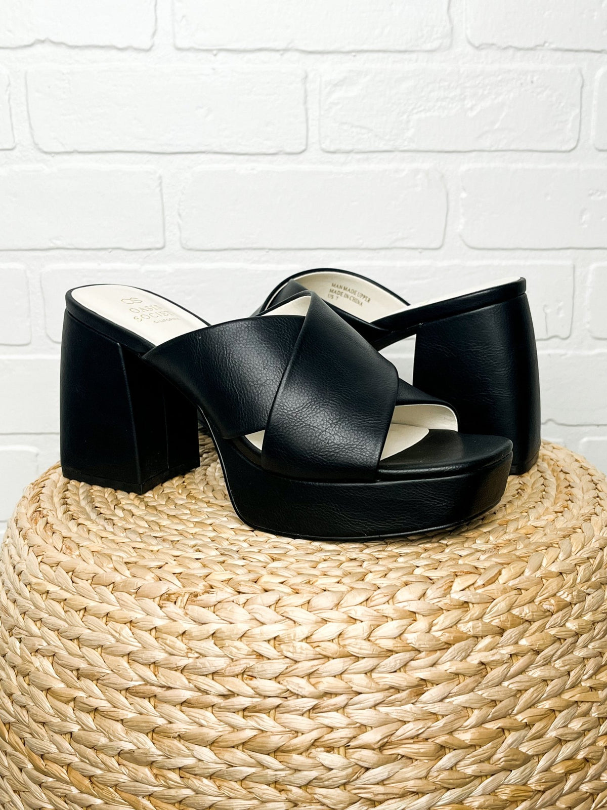 Carmen platform mule heel black - Cute shoes - Trendy Shoes at Lush Fashion Lounge Boutique in Oklahoma City