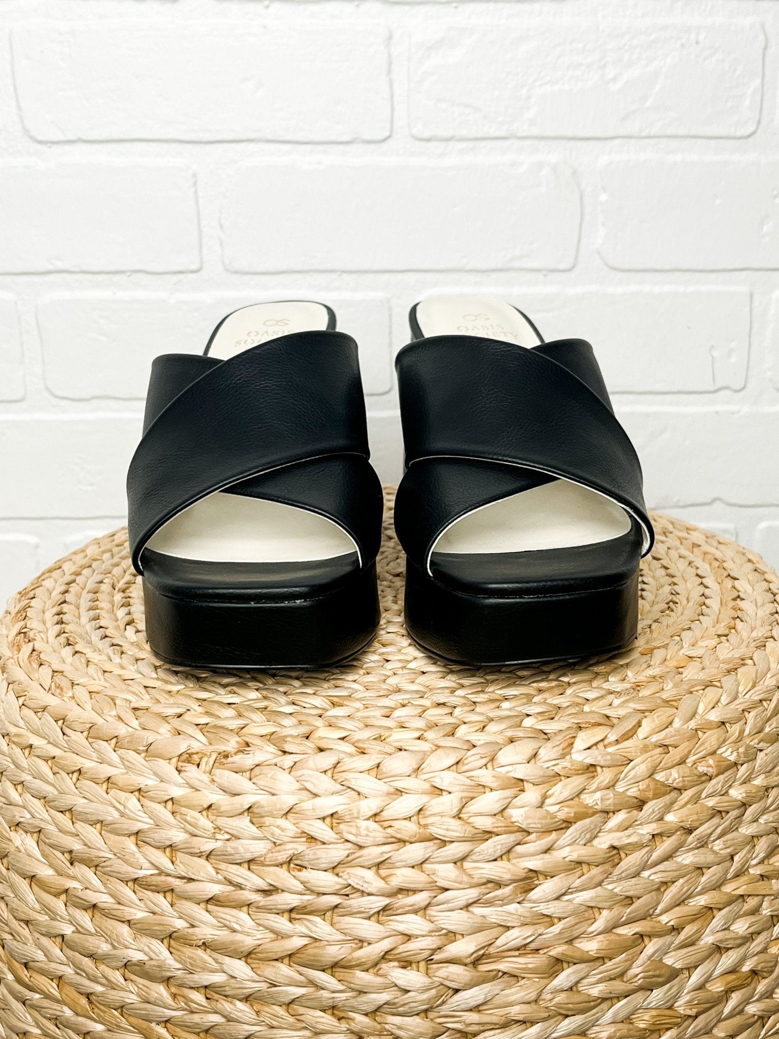 Carmen platform mule heel black - Trendy shoes - Fashion Shoes at Lush Fashion Lounge Boutique in Oklahoma City