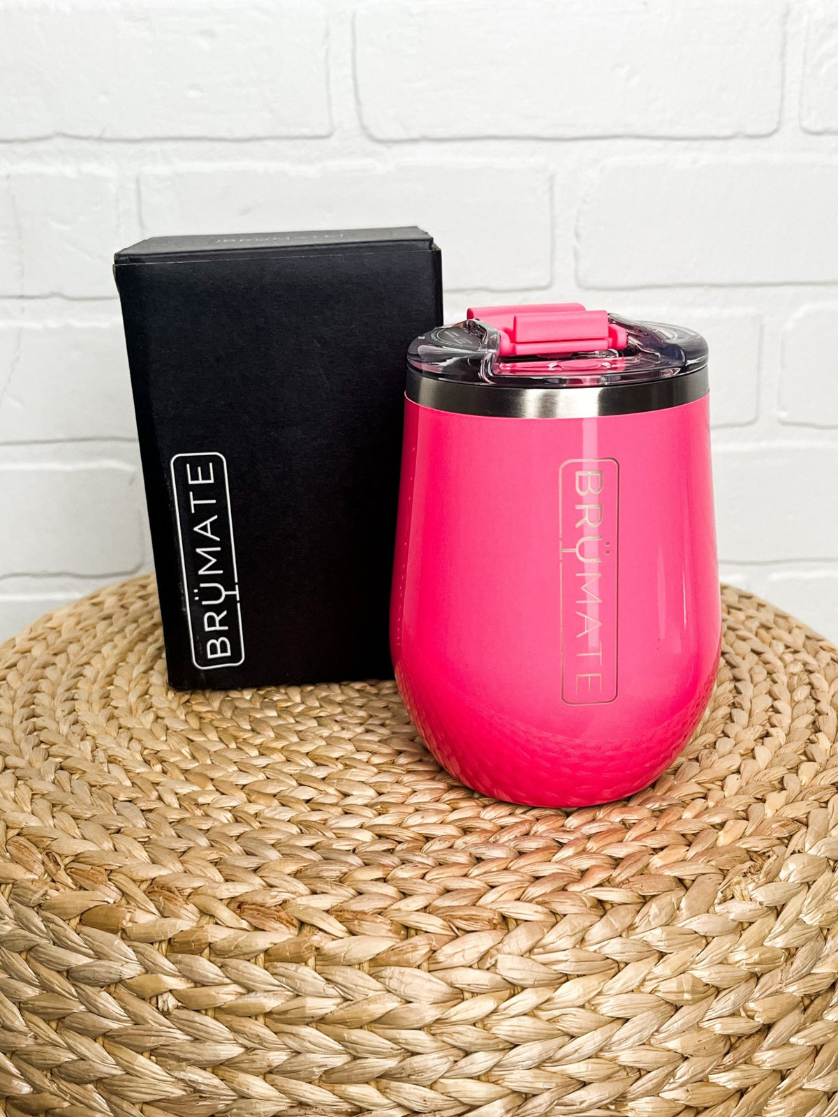 BruMate uncork'd XL wine tumbler neon pink - BruMate Drinkware, Tumblers and Insulated Can Coolers at Lush Fashion Lounge Trendy Boutique in Oklahoma City