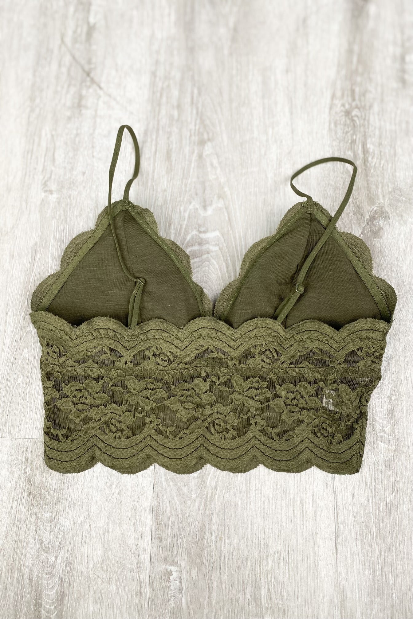 Lace brami bralette olive - Trendy Bralette - Fashion Bras and Bralettes at Lush Fashion Lounge Boutique in Oklahoma City