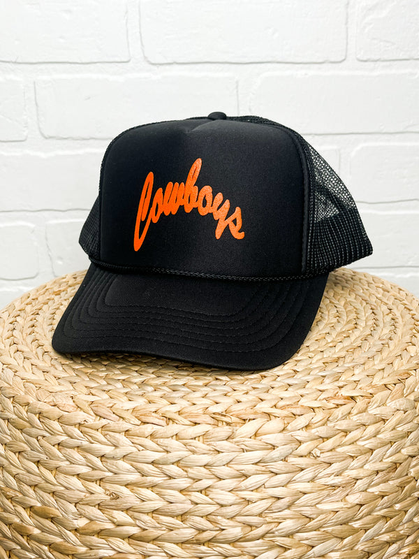 Black Cowboys Script Pool Hat