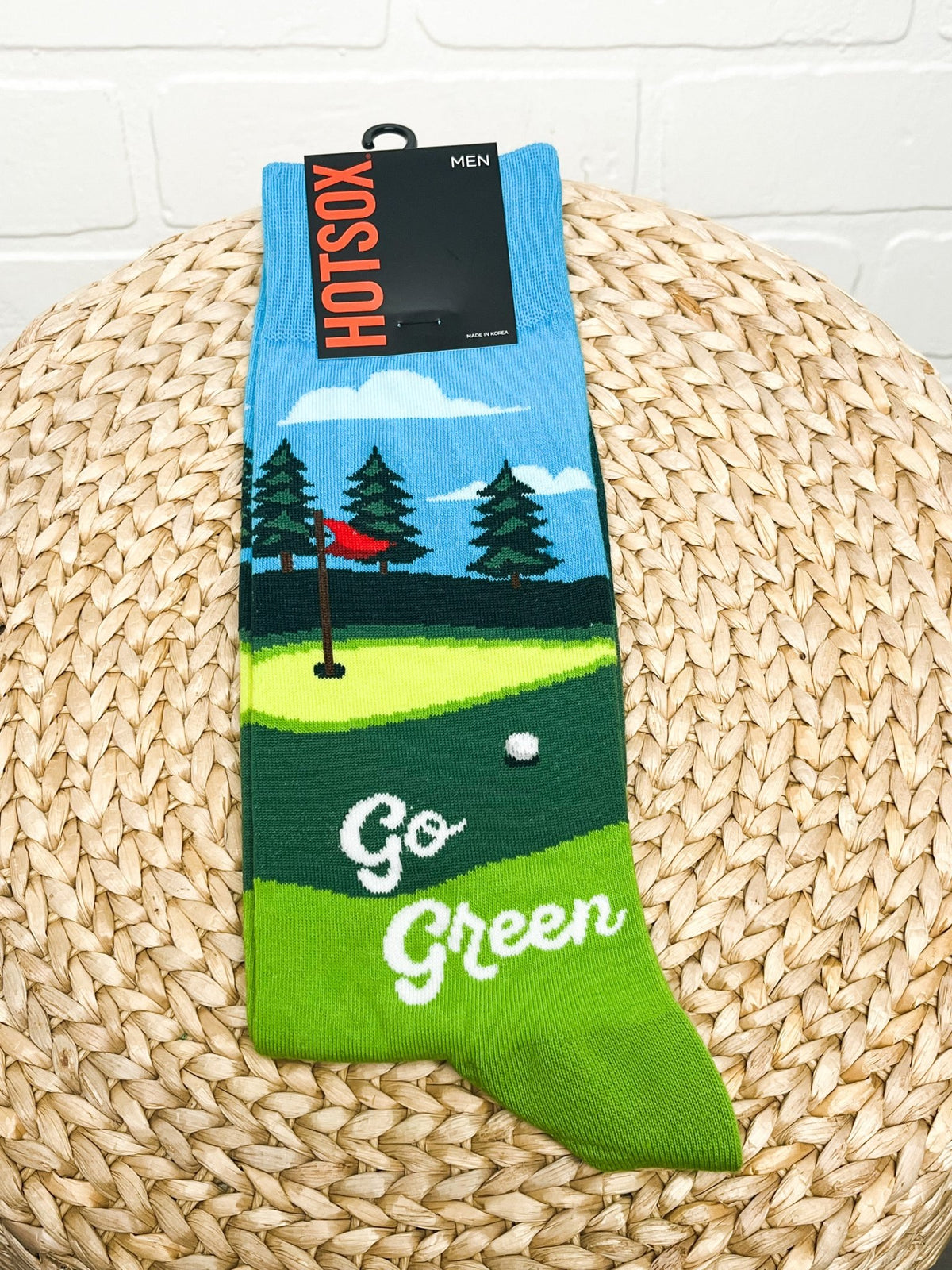 HotSox men's go green socks green - Trendy Socks at Lush Fashion Lounge Boutique in Oklahoma City