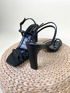 Kaylee strappy heel black - Affordable Shoes - Boutique Shoes at Lush Fashion Lounge Boutique in Oklahoma City