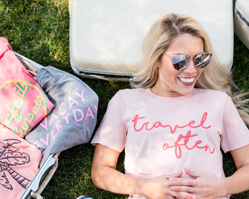 Women's Vacation T-Shirts and Road Trip Graphic Tees