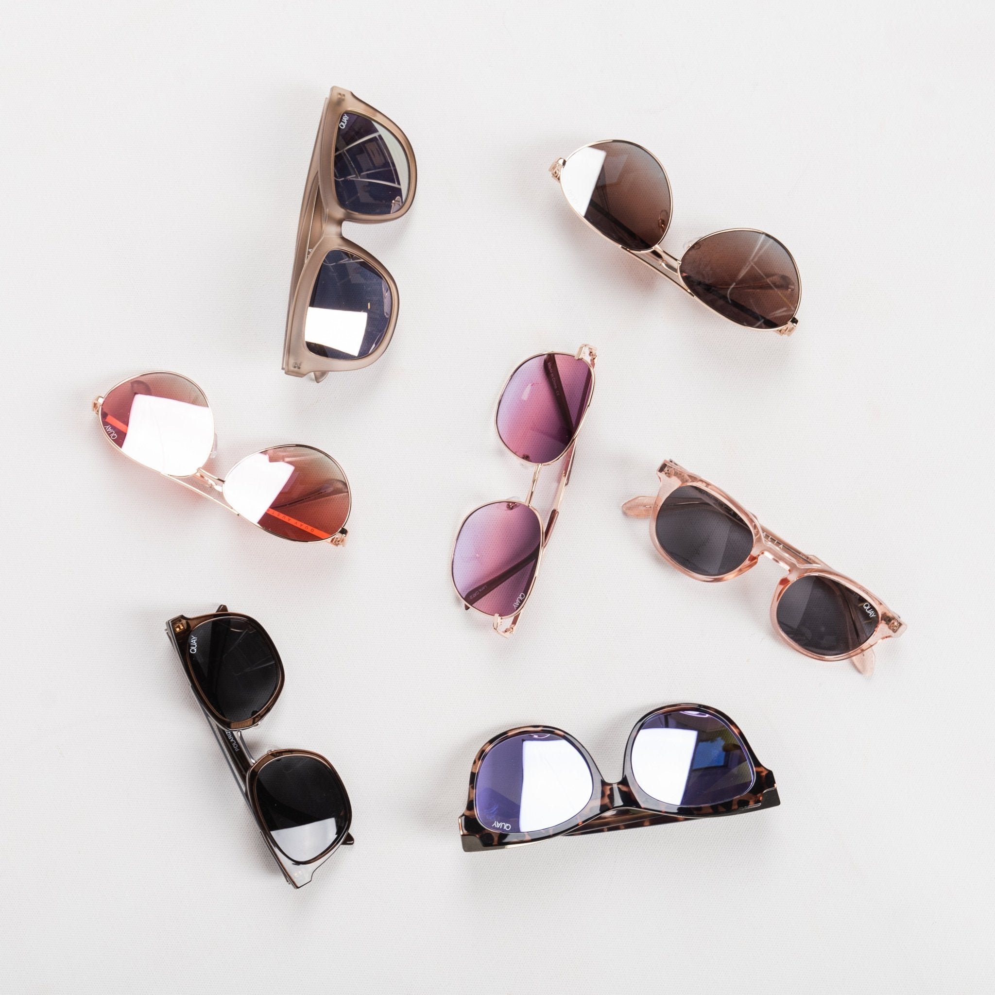 Accessories | Lush Fashion Lounge: trendy women’s fashion accessories, cute boutique accessories for women, trendy online boutiques, affordable online boutique, cute online boutiques. Photo of 6 pairs of Quay sunglasses