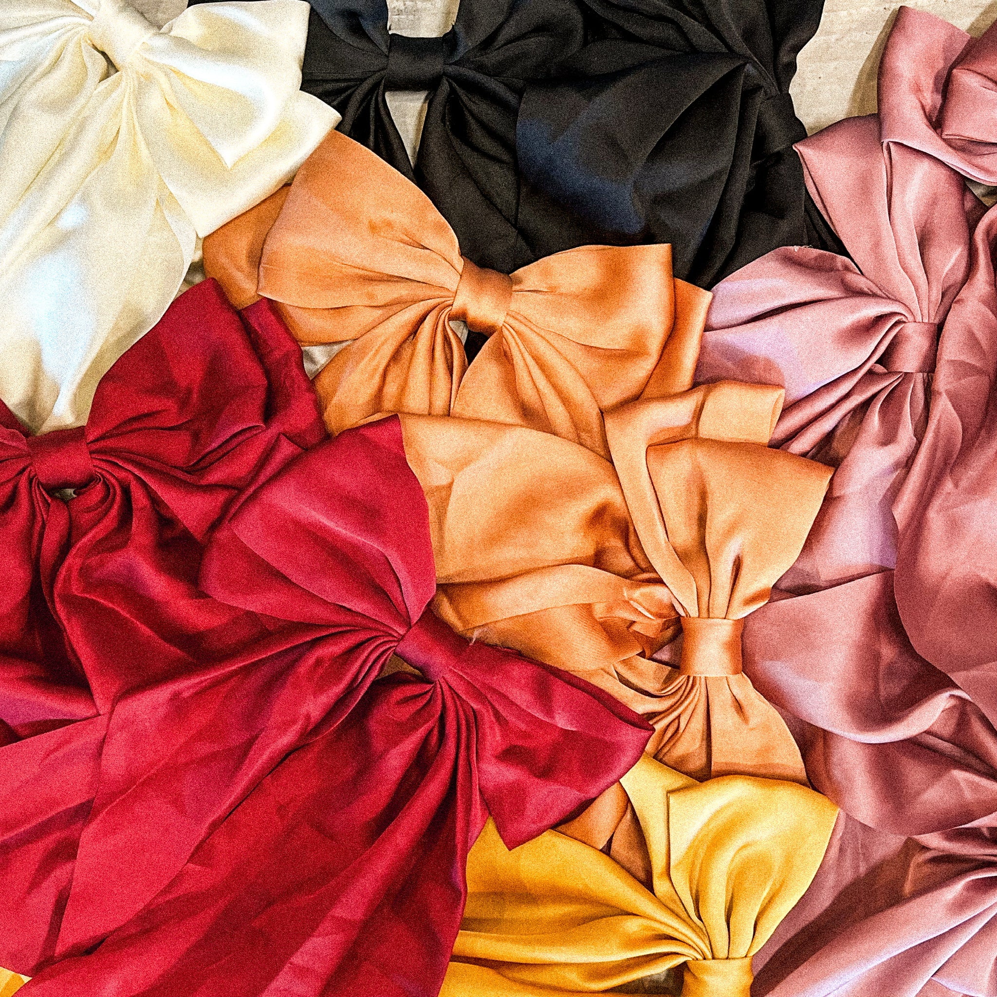 Satin hair ribbon bows from Lush Fashion Lounge boutique in Oklahoma City