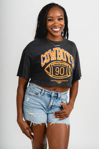 OSU OSU Cowboys campus classic crop t-shirt smoke T-shirt | Lush Fashion Lounge Trendy Oklahoma State Cowboys Apparel & Cute Gameday T-Shirts