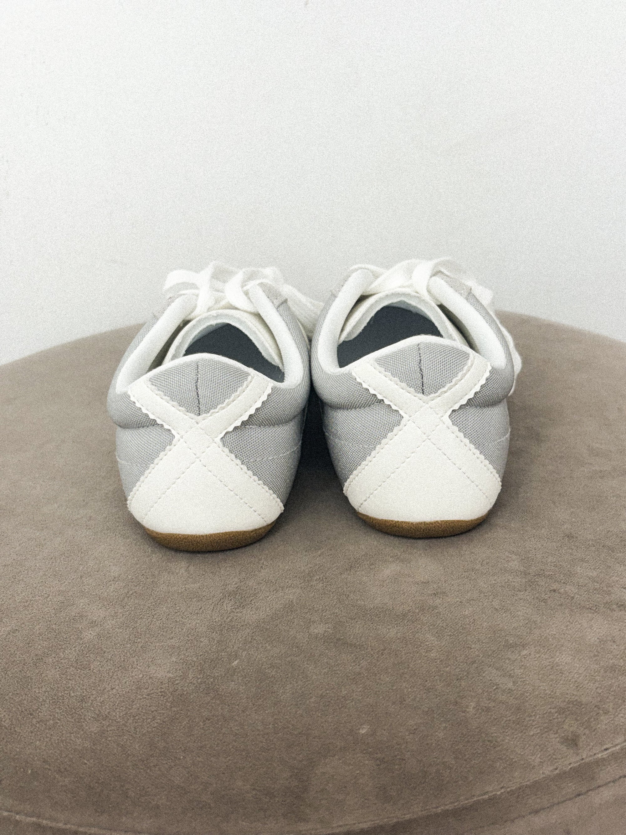 Target lace up sneaker grey/white Stylish sneakers - Womens Fashion Shoes at Lush Fashion Lounge Boutique in Oklahoma City