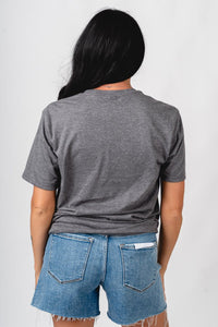 OSU OSU Cowboys football unisex t-shirt grey T-shirt | Lush Fashion Lounge Trendy Oklahoma State Cowboys Apparel & Cute Gameday T-Shirts