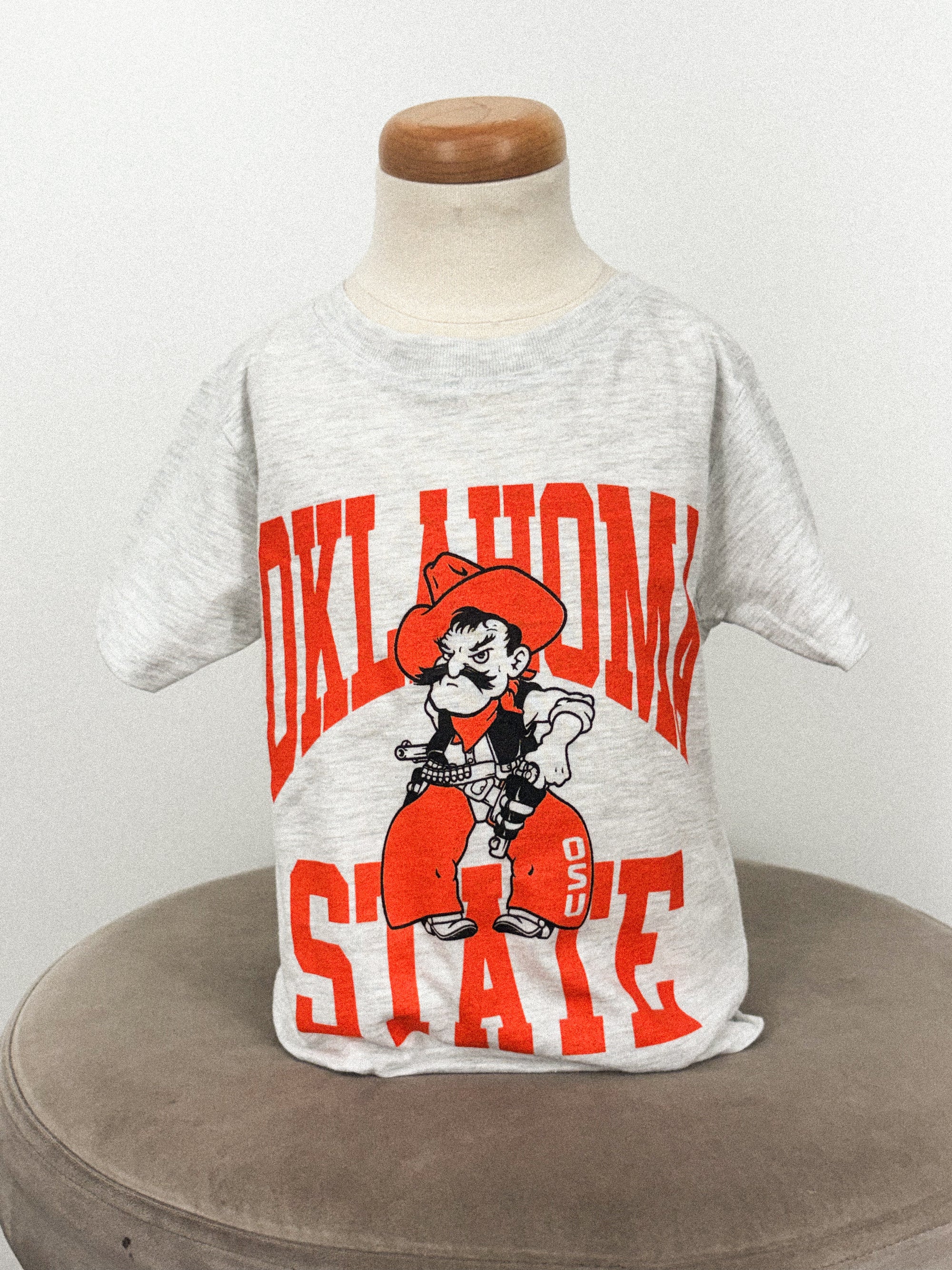KIDS OSU Pistol Pete center logo t-shirt ash