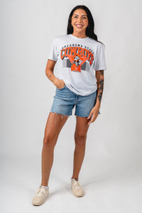OSU OSU Cowboys Pete triangle unisex t-shirt ash T-shirt | Lush Fashion Lounge Trendy Oklahoma State Cowboys Apparel & Cute Gameday T-Shirts
