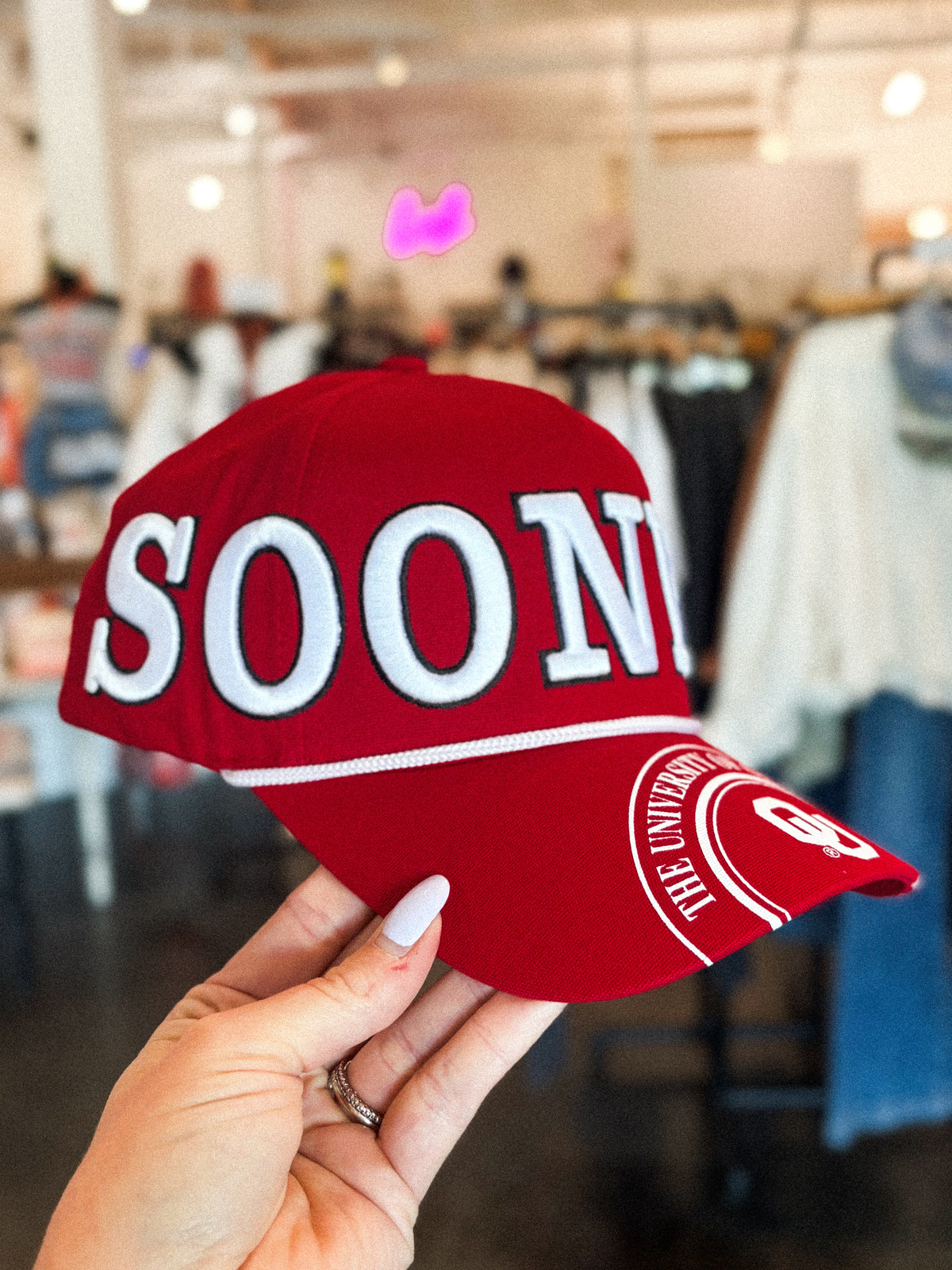 OU OU Sooners phipps hat crimson hat | Lush Fashion Lounge Trendy Oklahoma University Sooners Apparel & Cute Gameday T-Shirts