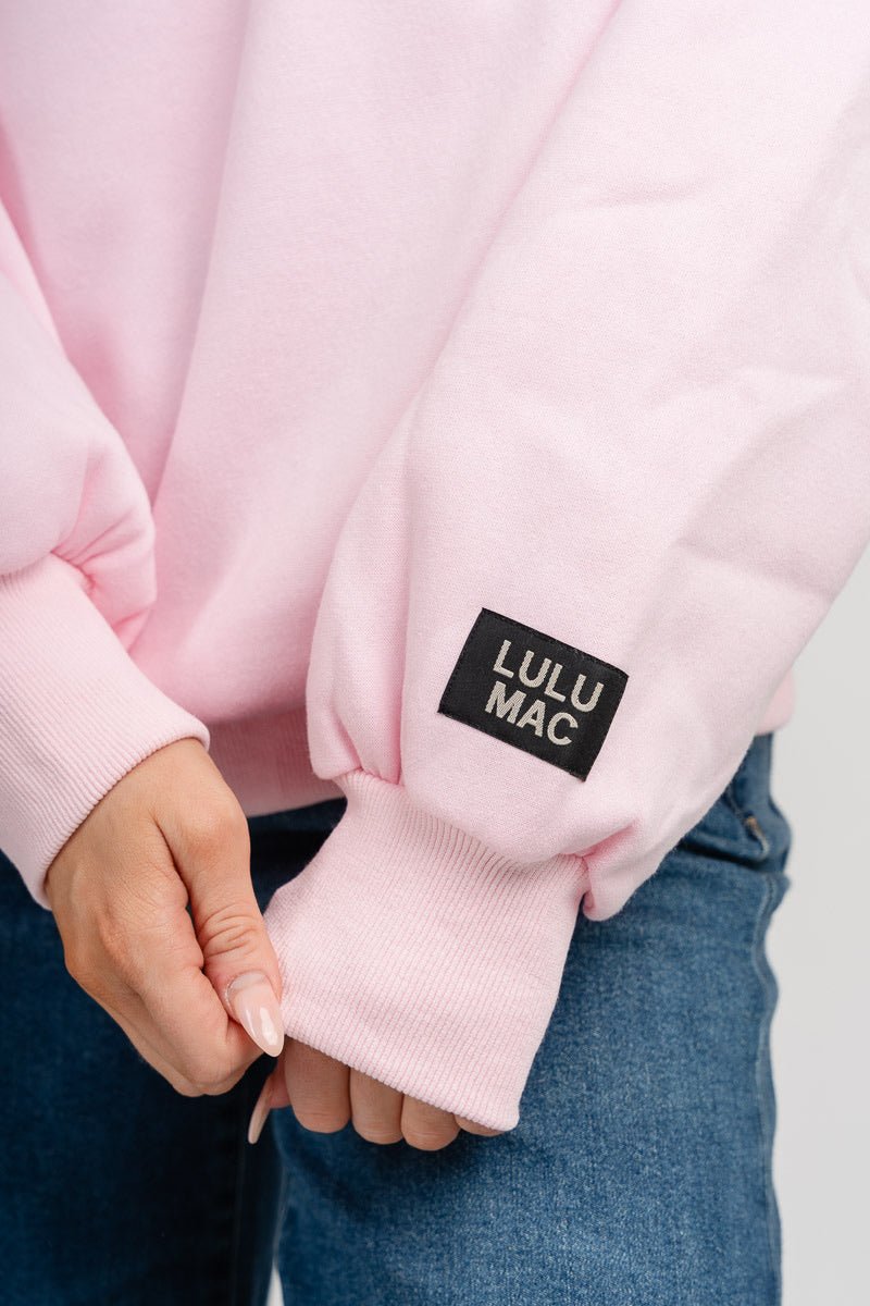 LuLu Mac embroidered sweatshirt pink