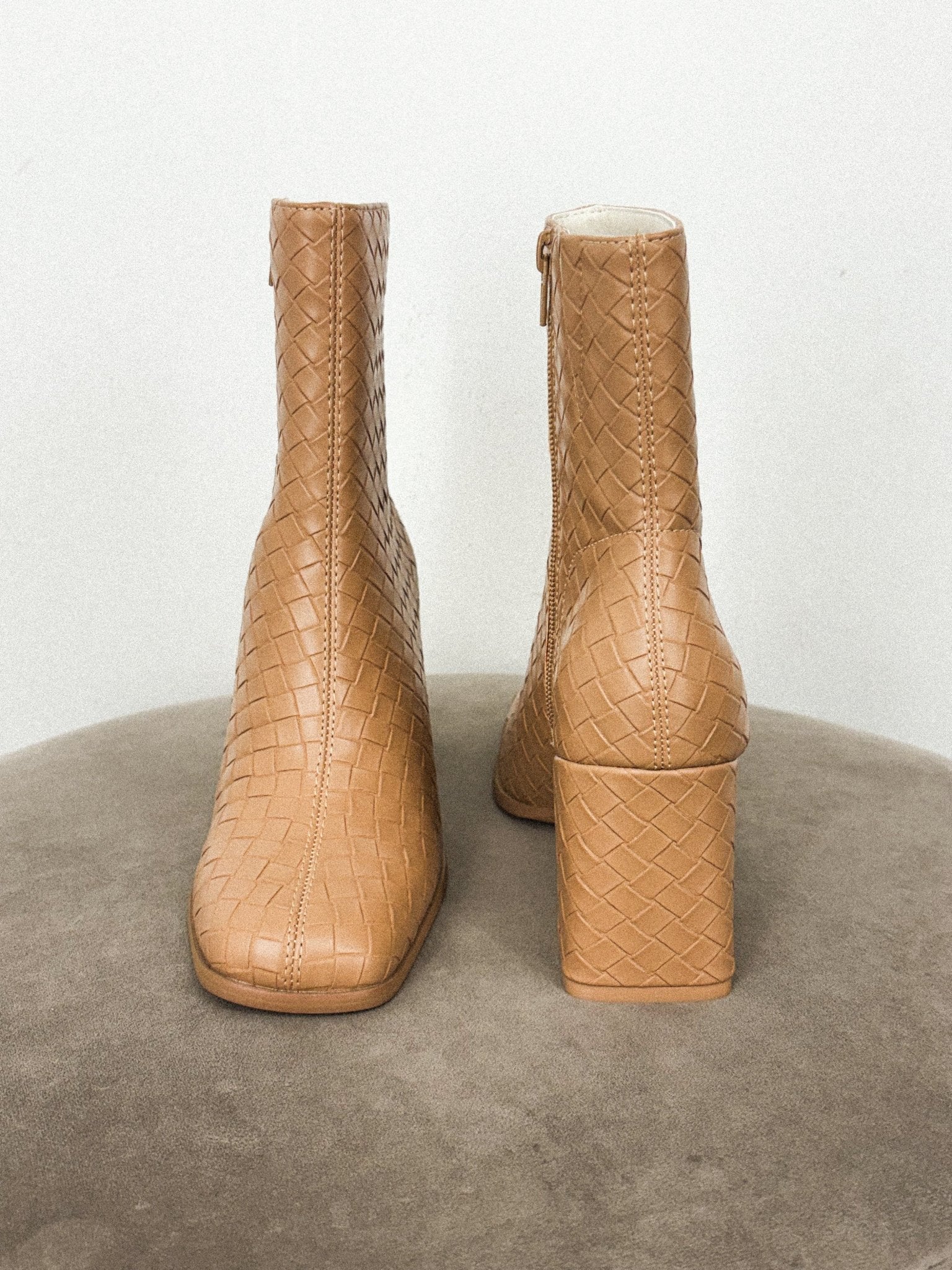 Demi block heel ankle boot camel - Affordable Shoes - Boutique Shoes at Lush Fashion Lounge Boutique in Oklahoma City