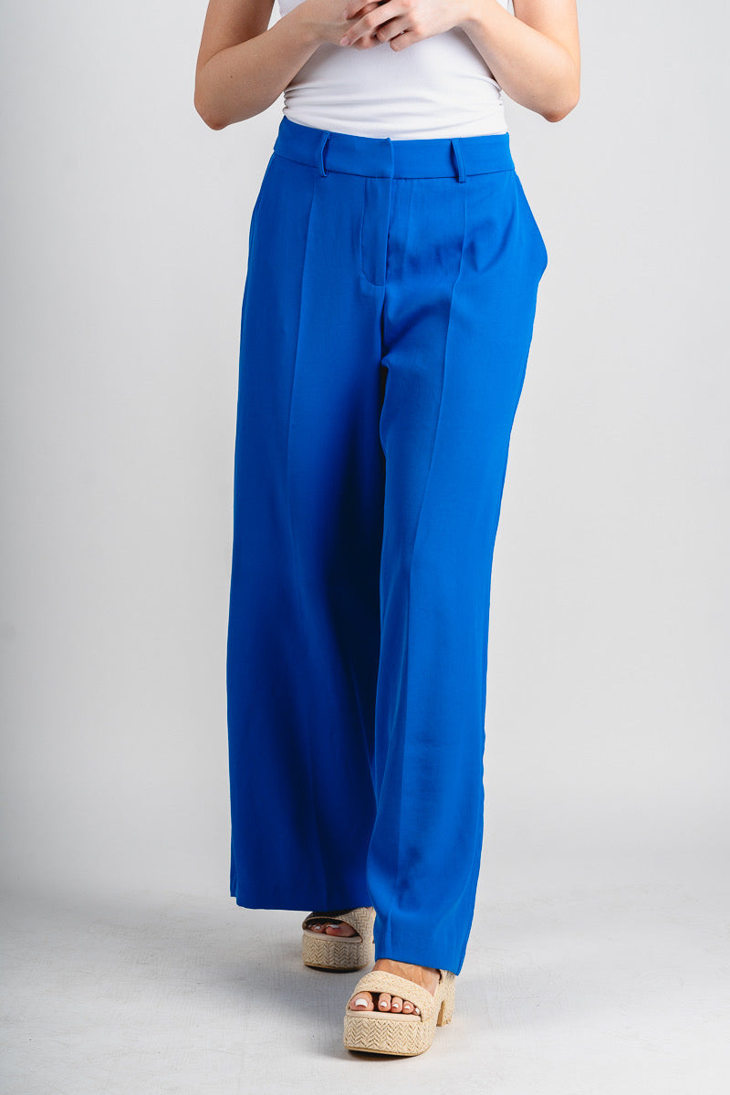 High waisted trousers electric blue - Cute Pants - Fun Vacay Basics at Lush Fashion Lounge Boutique in Oklahoma City