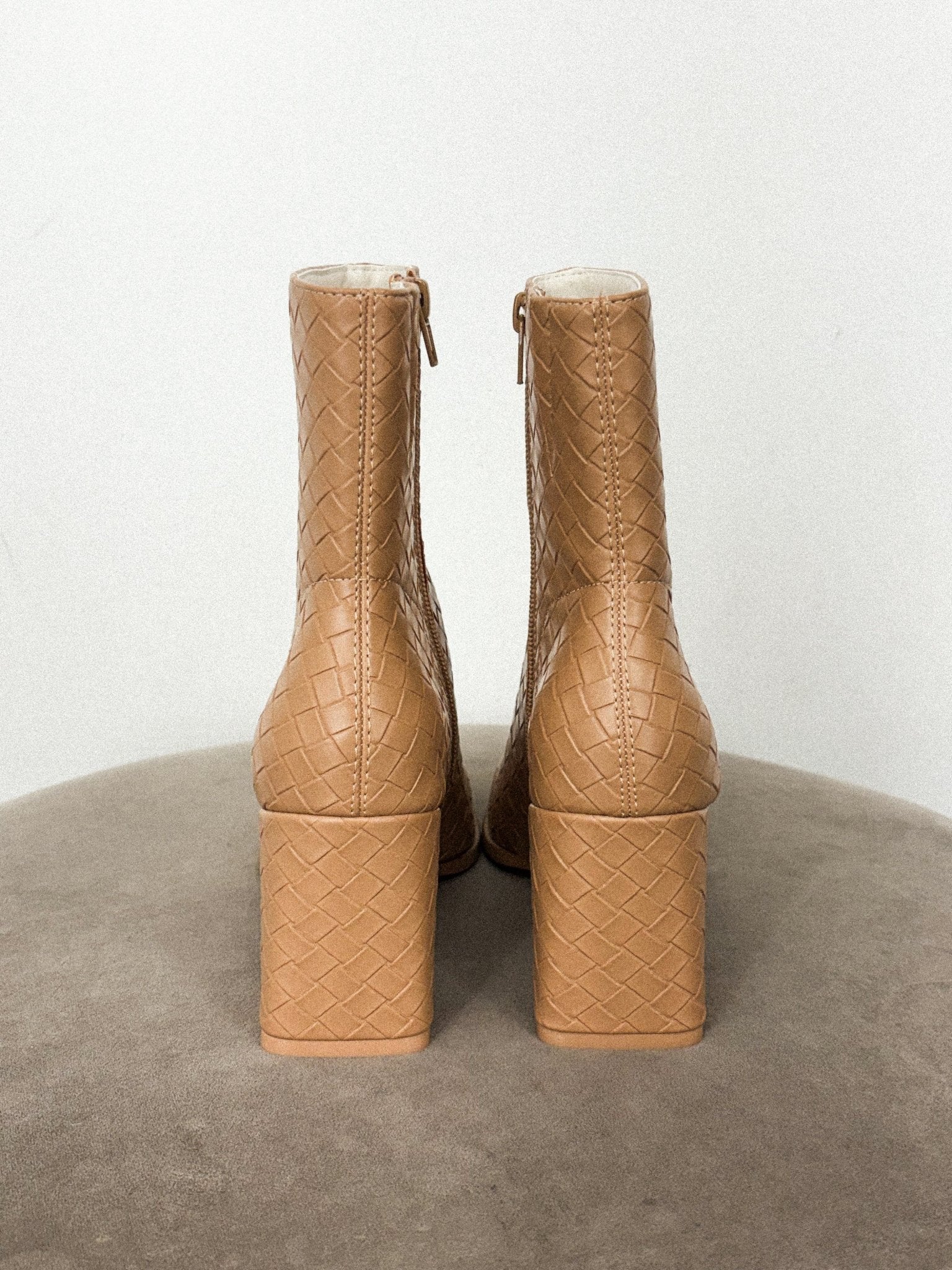Demi block heel ankle boot camel Stylish Shoes - Womens Fashion Shoes at Lush Fashion Lounge Boutique in Oklahoma City