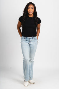 Daze heartbreaker mid rise flare jeans hot streak | Lush Fashion Lounge: boutique women's jeans, fashion jeans for women, affordable fashion jeans, cute boutique jeans