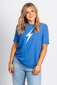 OKC bolt unisex t-shirt royal - Stylish T-shirt - Cute Mommy and Me Apparel at Lush Fashion Lounge Boutique in Oklahoma