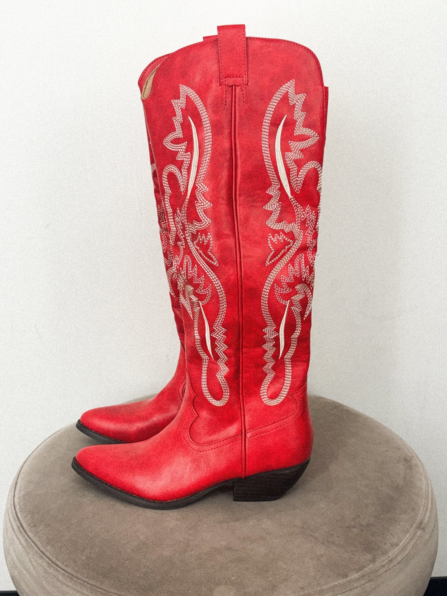 Kevin cowboy boots red - Trendy shoes - Fashion Shoes at Lush Fashion Lounge Boutique in Oklahoma City